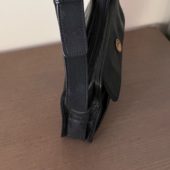 Vintage Longchamp Black Leather Bag - Picture 4 of 12